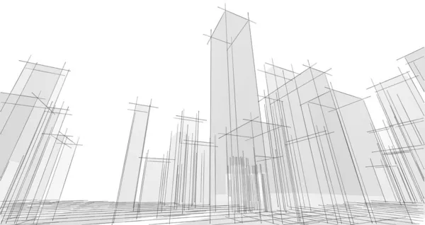 抽象结构3D图解背景 — 图库照片