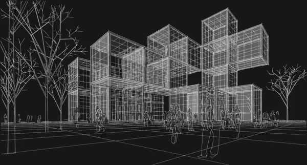 ev geleneksel mimarisi 3d illüstrasyon