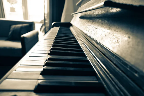 Piano Keyboard Vintage Musical Instrument — Stock Photo, Image