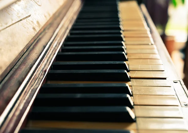 Piano Keyboard Vintage Musical Instrument — Stock Photo, Image