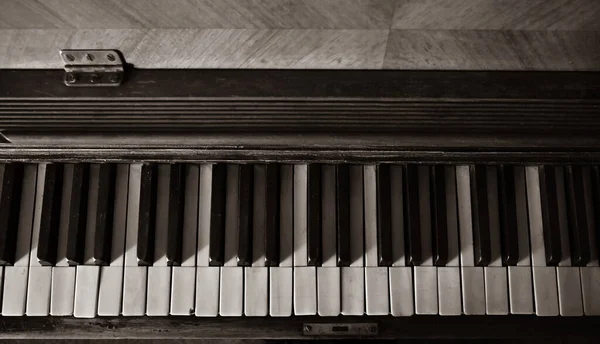 Клавіатура Піаніно Вінтажний Музичний Інструмент — стокове фото