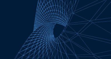 Modern şehir panoraması 3D illüstrasyon