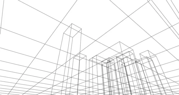 抽象结构3D图解背景 — 图库矢量图片