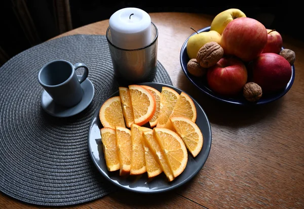 Elma Portakallı Fındıkların Şenlikli Yaşamı — Stok fotoğraf