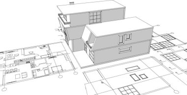ev mimarisi çizimi 3d oluşturma