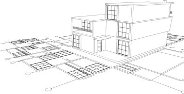ev mimarisi çizimi 3d oluşturma