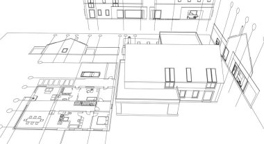 ev mimarisi çizimi 3d oluşturma
