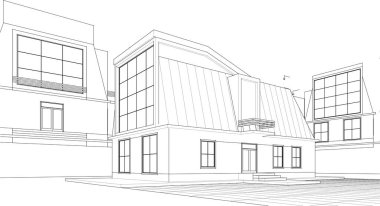 ev mimarisi çizimi 3d oluşturma