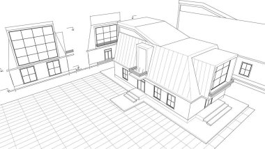 ev mimarisi çizimi 3d oluşturma