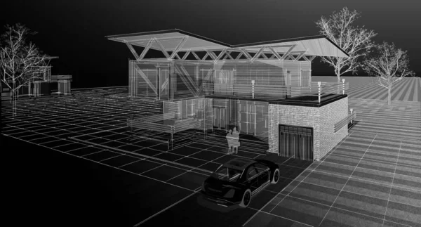 mimarlık evi çizimi 3d oluşturma