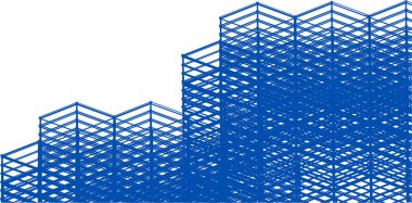 soyut mimari 3d resimleme arkaplanı