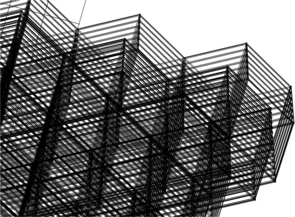 Architecture Abstraite Illustration Fond — Image vectorielle