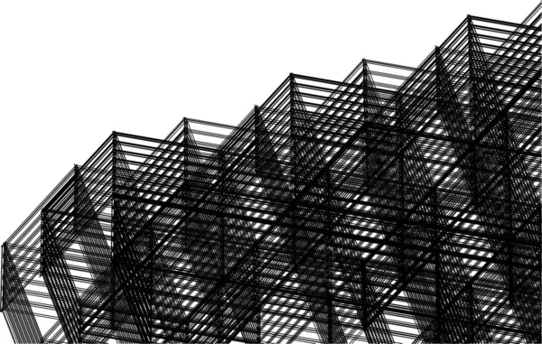 Architecture Abstraite Illustration Fond — Image vectorielle