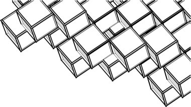 soyut geometri 3d biçimlendirmesi