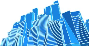 soyut mimari 3d resimleme arkaplanı