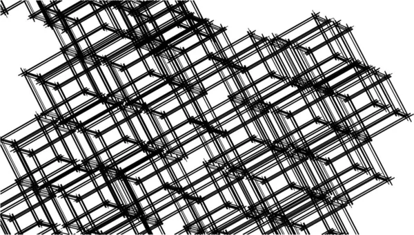立方体抽象幾何学3Dレンダリング — ストックベクタ