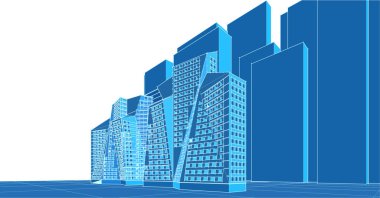 soyut mimari 3d resimleme arkaplanı