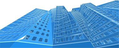 soyut mimari 3d resimleme arkaplanı