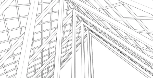 House Roof Design Illustration — Vettoriale Stock