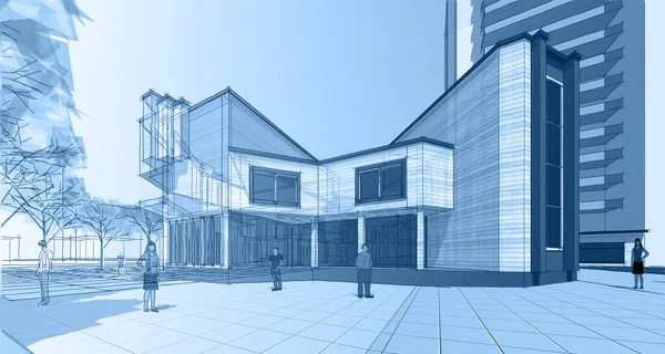 Şehir mimarisi 3D görüntüleme