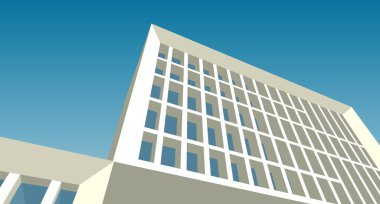 soyut mimari 3d resimleme arkaplanı