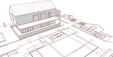 ev iç tasarımı, vektör illüstrasyon eps10 grafiği
