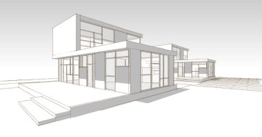 soyut mimari duvar kağıdı tasarımı, dijital konsept arkaplan