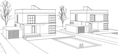 soyut mimari duvar kağıdı tasarımı, dijital konsept arkaplan