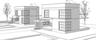 soyut mimari duvar kağıdı tasarımı, dijital konsept arkaplan