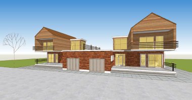 soyut mimari duvar kağıdı tasarımı, dijital konsept arkaplan