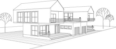 soyut mimari duvar kağıdı tasarımı, dijital konsept arkaplan