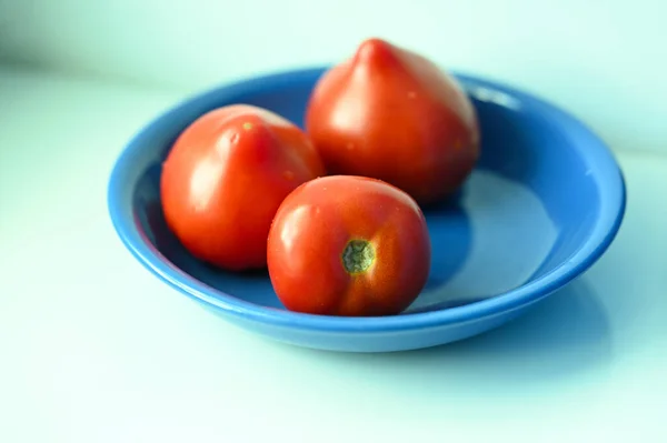 Fresh Organic Tomatoes Closeup Healthy Food — Foto de Stock
