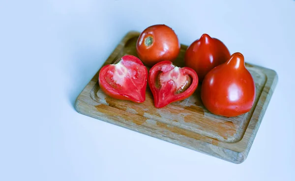 Świeże Pomidory Organiczne Zbliżenie Zdrowa Żywność — Zdjęcie stockowe