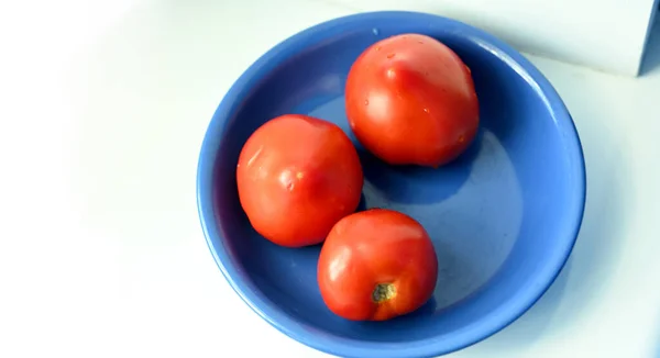 Fresh Organic Tomatoes Closeup Healthy Food — Stockfoto