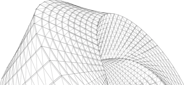 Abstrato Arquitetura Arco Ilustração —  Vetores de Stock