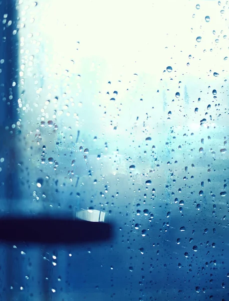 Rainy Window Blurred Background — Stock Photo, Image