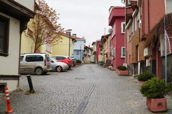 Odunpazari Eskisehir Turquía Febrero 2022 Casas Turcas Tradicionales Odunpazari Ciudad —  Fotos de Stock