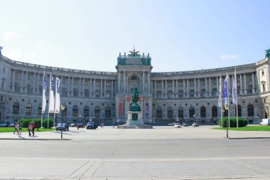 Viyana, Avusturya - 1 Haziran 2021: Avusturya 'da tarihi binalar.