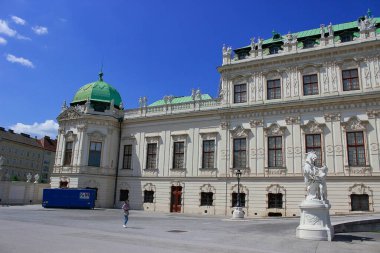 Viyana, Avusturya - 1 Haziran 2021: Avusturya 'da tarihi binalar.