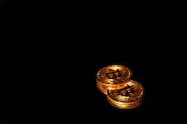 Bitcoin. Bitcoin çizelgesi arka plan konsepti. Kripto para haber fikri. Borsadan kripto para ticareti