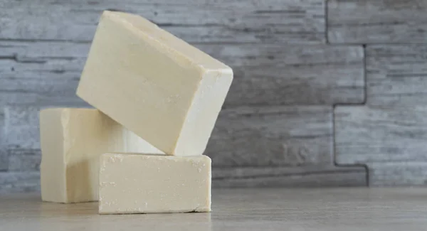 Organic Natural Handmade Soap Bars Based Olive Oil Skin Care — Stock Fotó