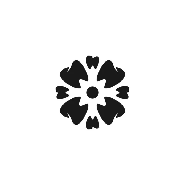 Стоматологічна Квітка Догляд Зубами Дизайн Логотипу Стоматологічної Клініки — стоковий вектор