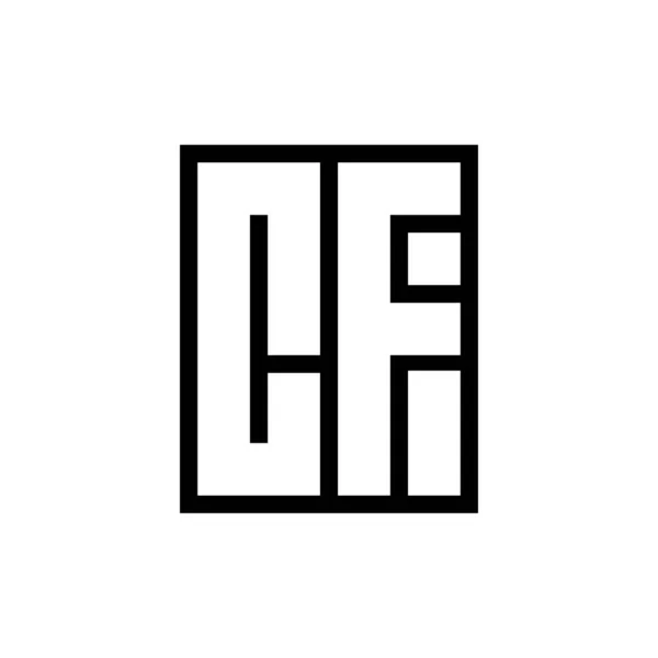 Початкова Літера Шаблон Логотипу Дизайн Символи — стоковий вектор