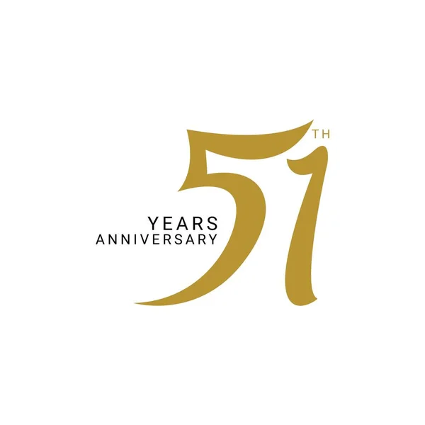 Λογότυπο Επετείου Ετών Στοιχείο Σχεδιασμού Διανυσμάτων Για Γενέθλια Την Πρόσκληση — Διανυσματικό Αρχείο