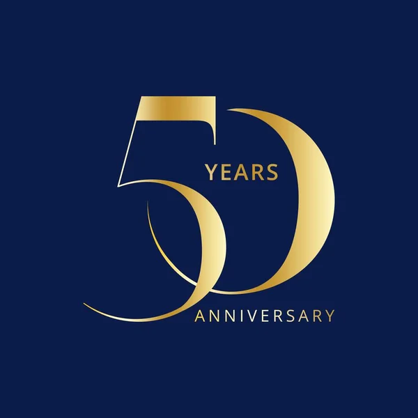 Logo Del Aniversario Años Elemento Diseño Plantilla Vectorial Para Cumpleaños — Vector de stock