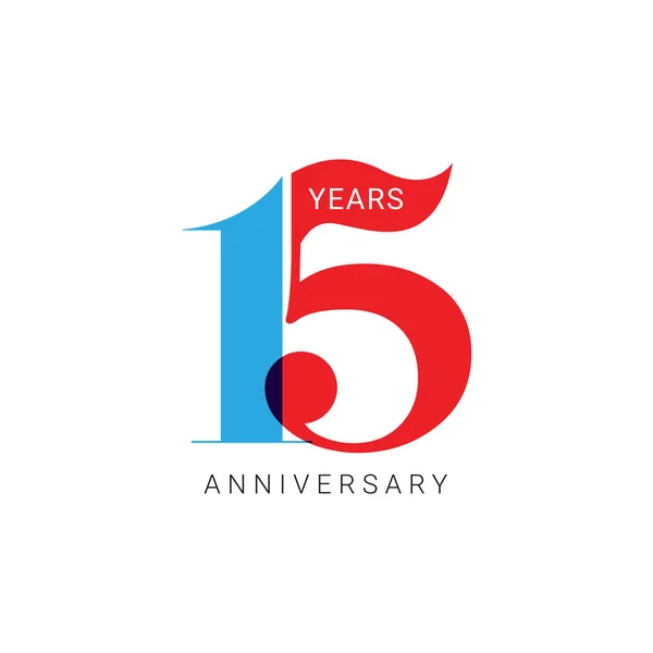 Logo Aniversario Años Elemento Diseño Plantilla Vectorial Para Cumpleaños Invitación — Archivo Imágenes Vectoriales