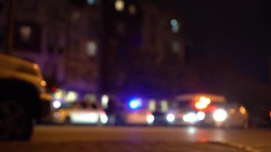 Polis arabasında acil durum Işıklar Odak Noktası