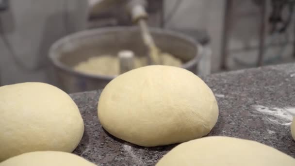 Making bread rolls. Rustic style.Process of making bread. — Stock video