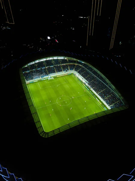 Batumi Georgia May 2022 Picture Drone New Stadium Batumi Night — 图库照片