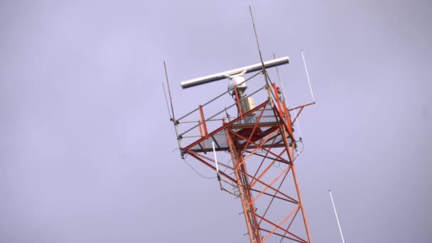 Weather Station Object Instruments Equipment Measuring Atmospheric Conditions Provide Information — 图库视频影像